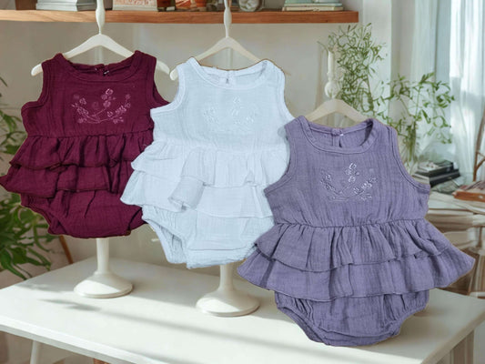 Tulip Romper for summertime babies - Baba Regalo Boutique