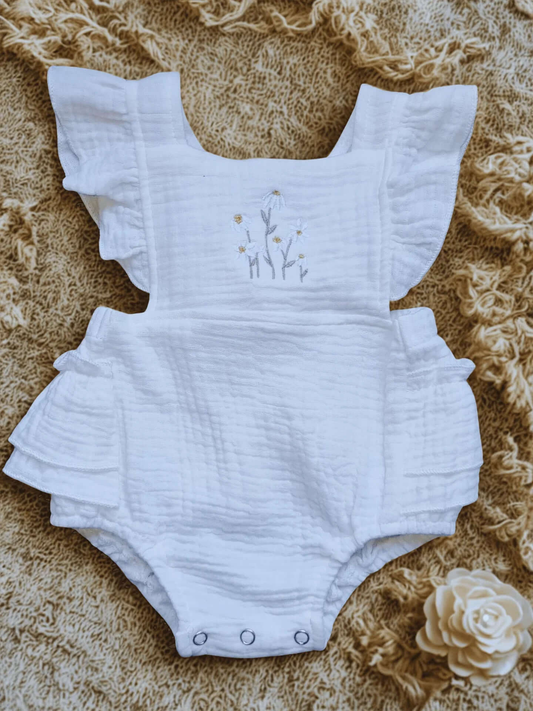 Petit Ruffled Baby Romper for summer times - Baba Regalo Boutique