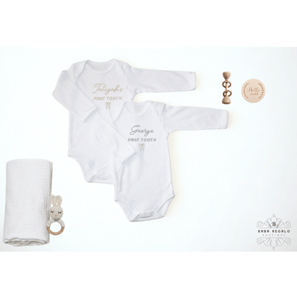 My First Tooth Baby Grow Adorable Milestone Outfit