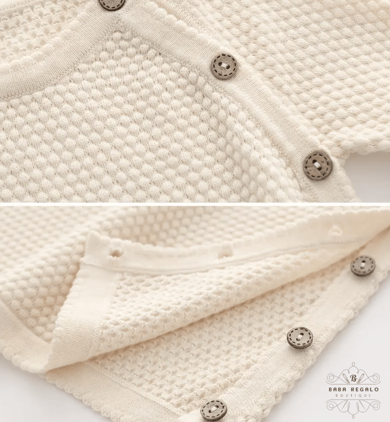 Custom Baby Name Embroidered Knit Set