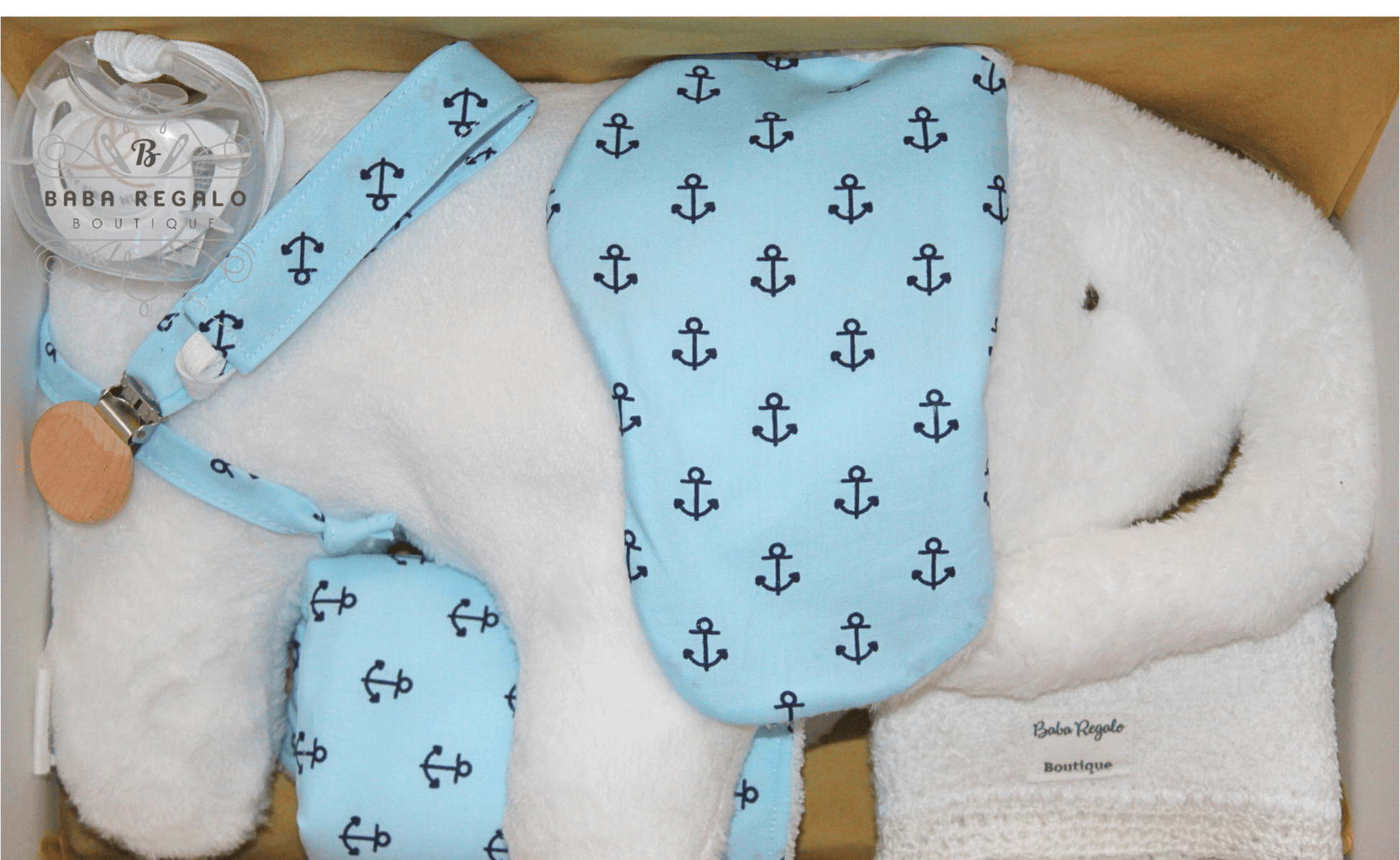 New Born Baby Snuggle Elephant plush Gift Set