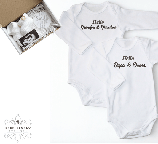 Grandparents Reveal Baby grow