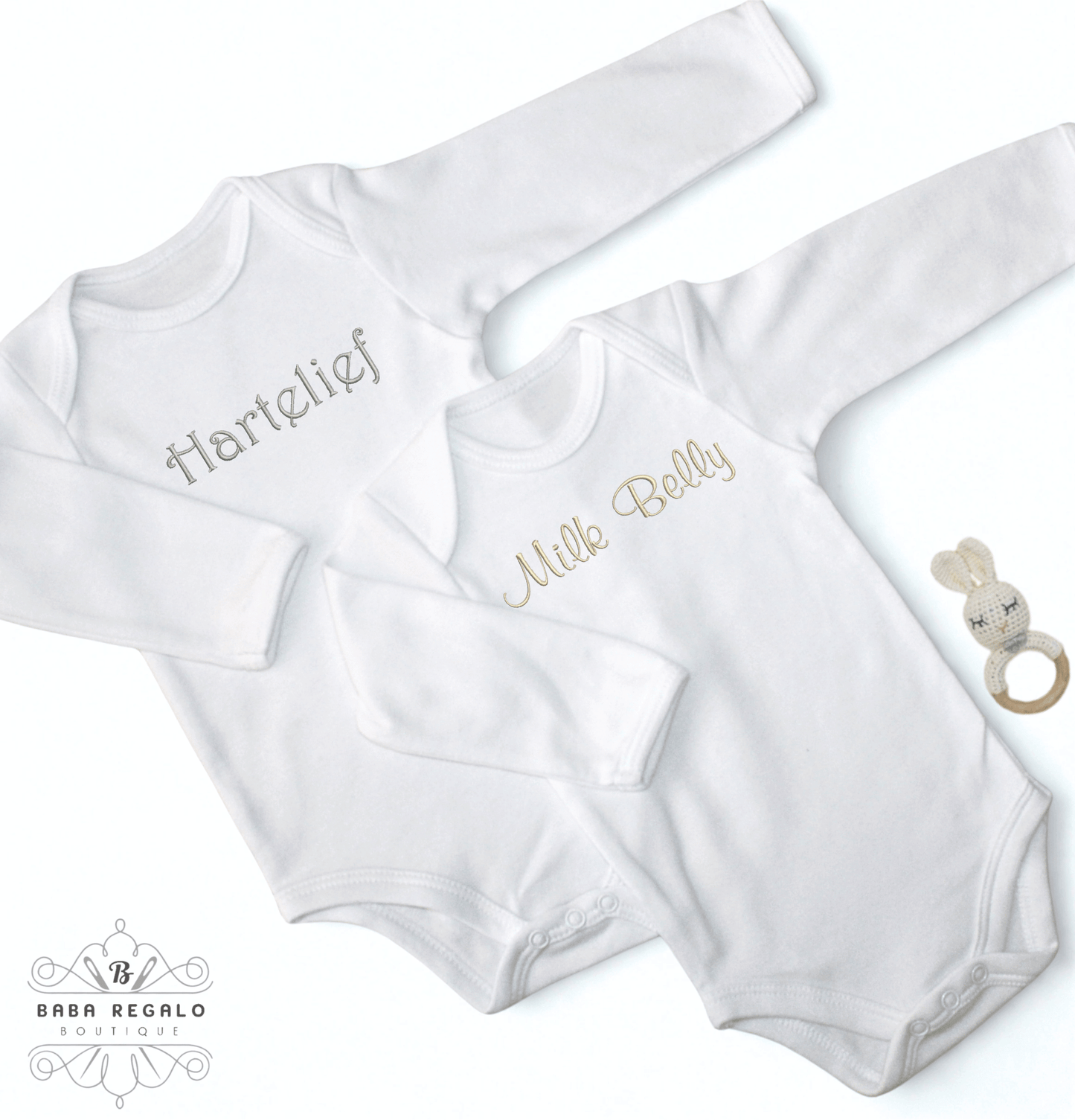 Custom Embroidered baby grow