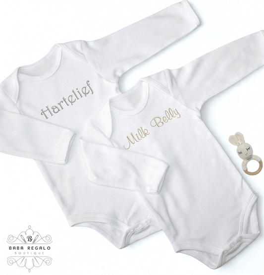 Custom Embroidered baby grow