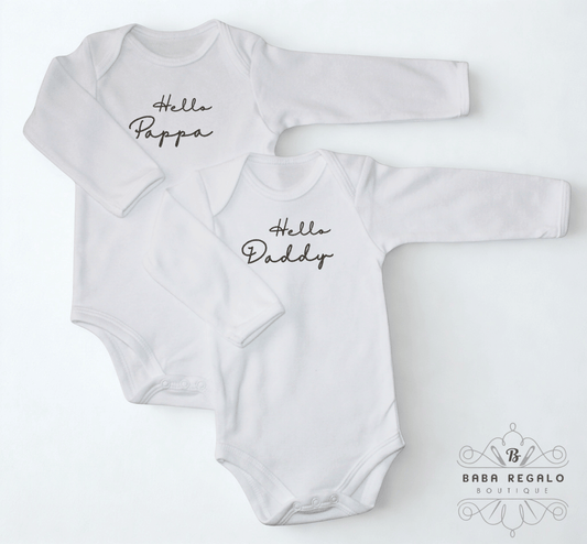 Dad announcement baby grow