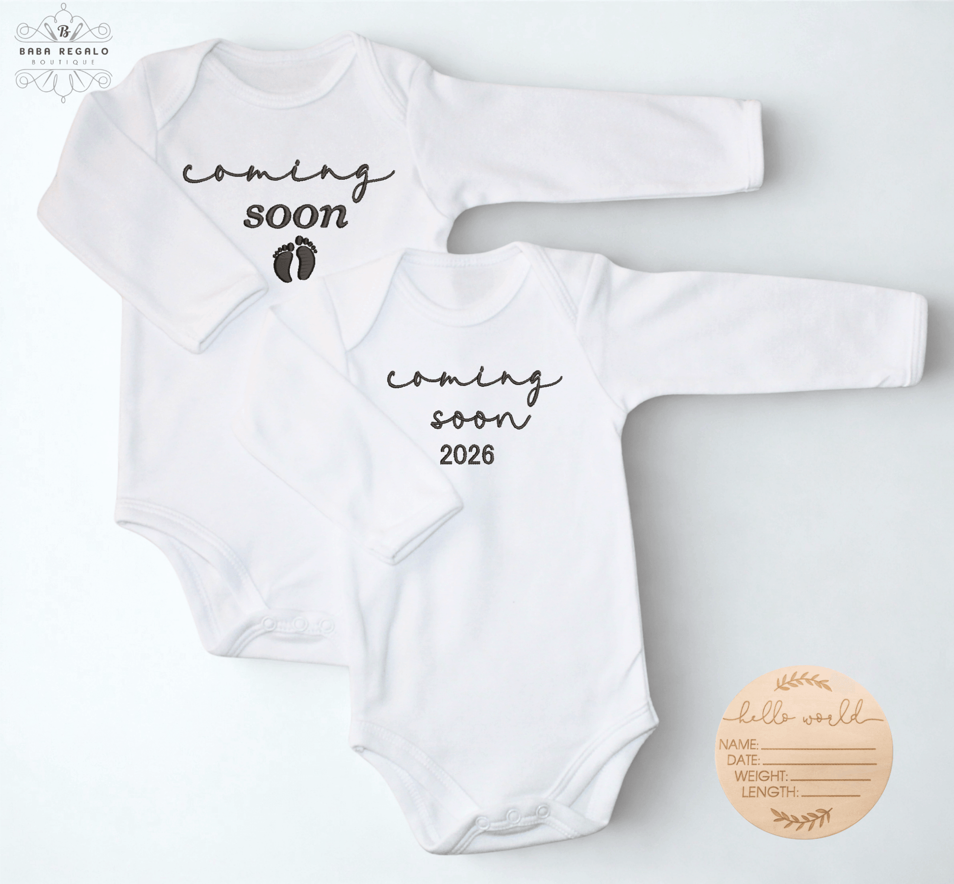 Coming soon baby announcement