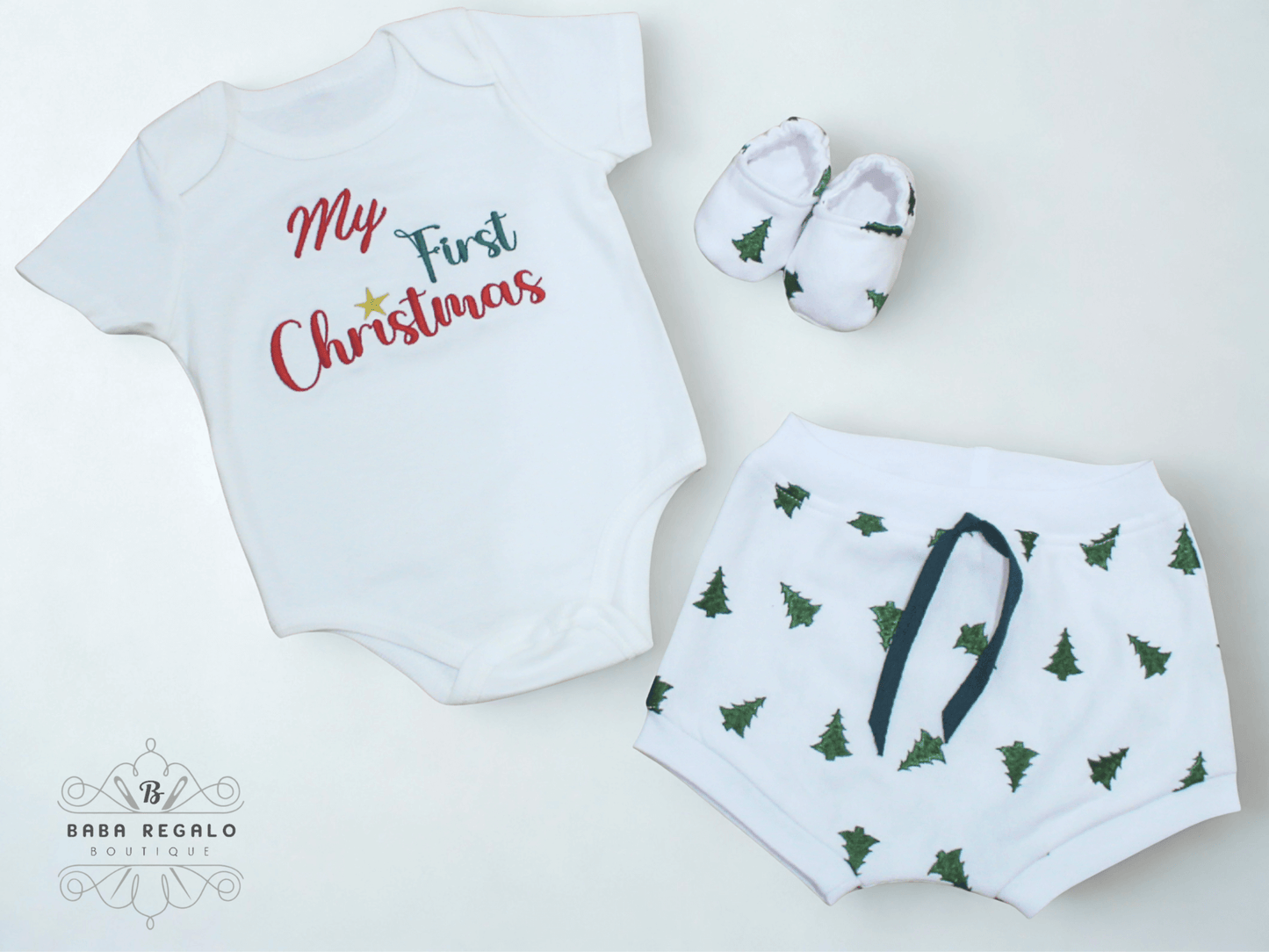 Festive Christmas Baby outfit set