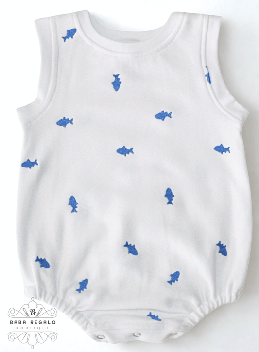 Little Fish Cotton Baby Romper
