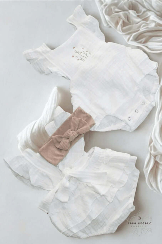 Petit Ruffled Baby Romper for summer times - Baba Regalo Boutique