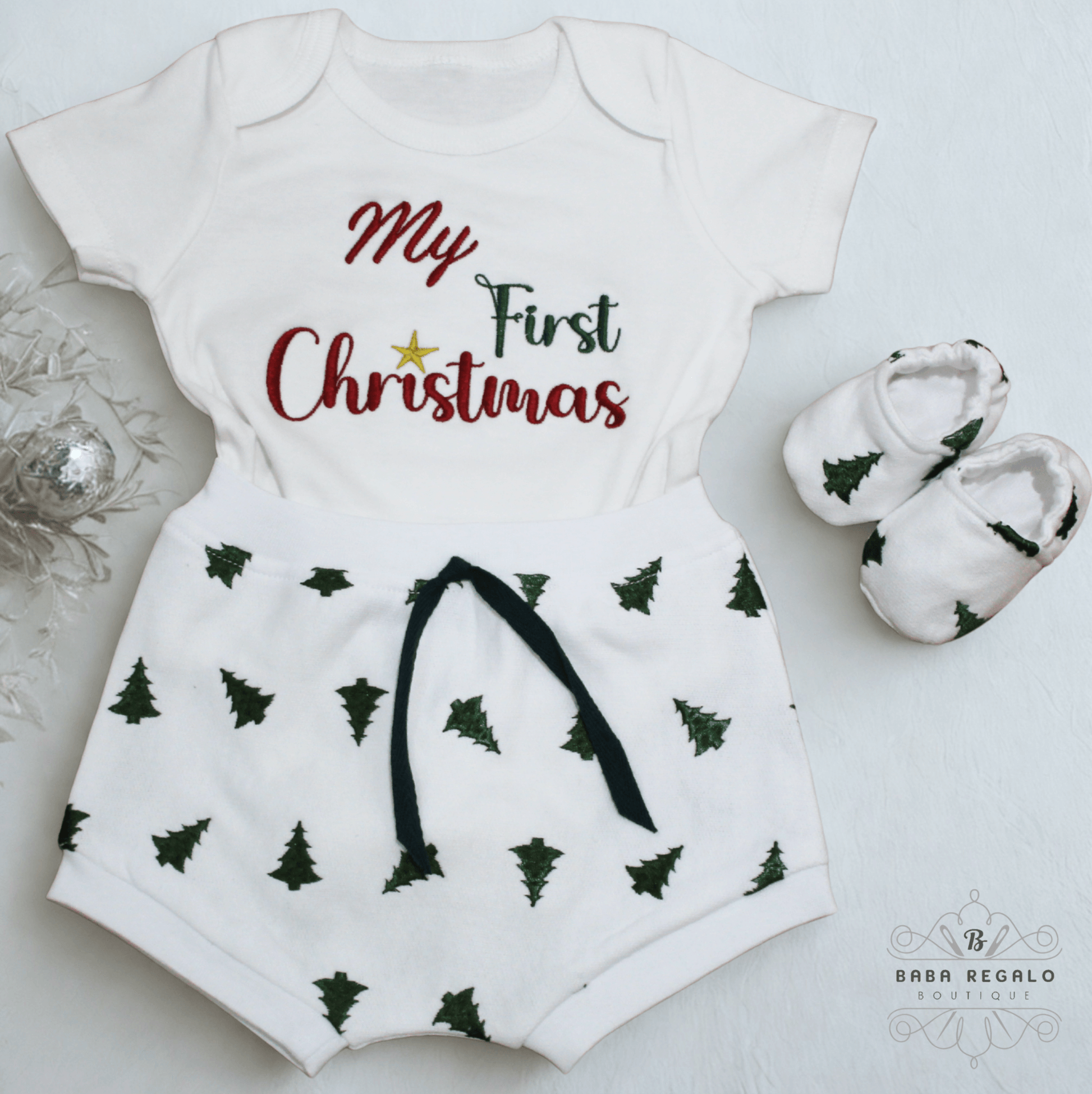 My First Christmas- Festive Christmas Baby outfit