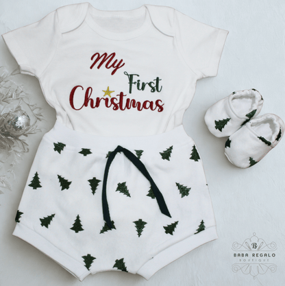 My First Christmas- Festive Christmas Baby outfit