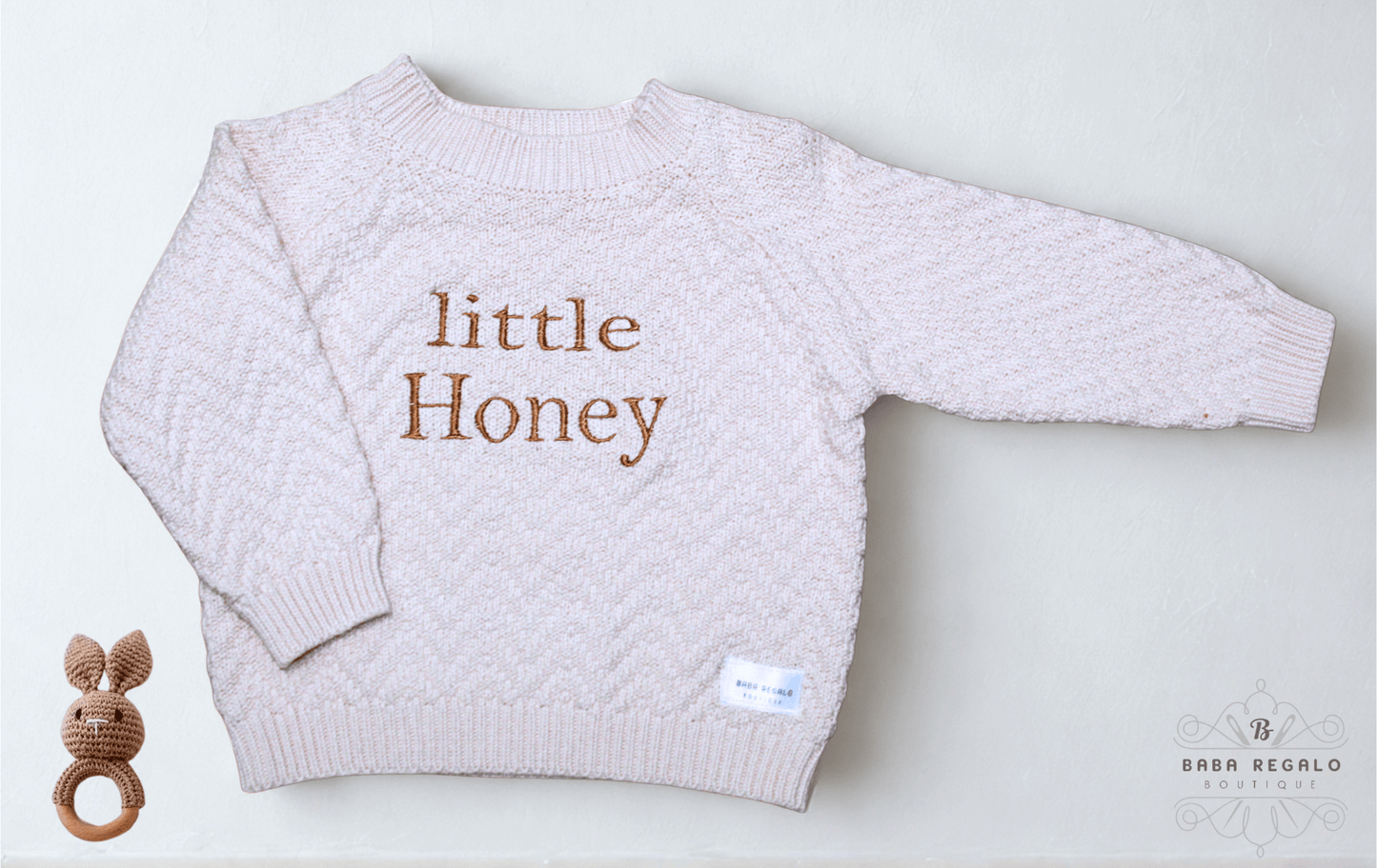 Knitted Sweater with embroidery