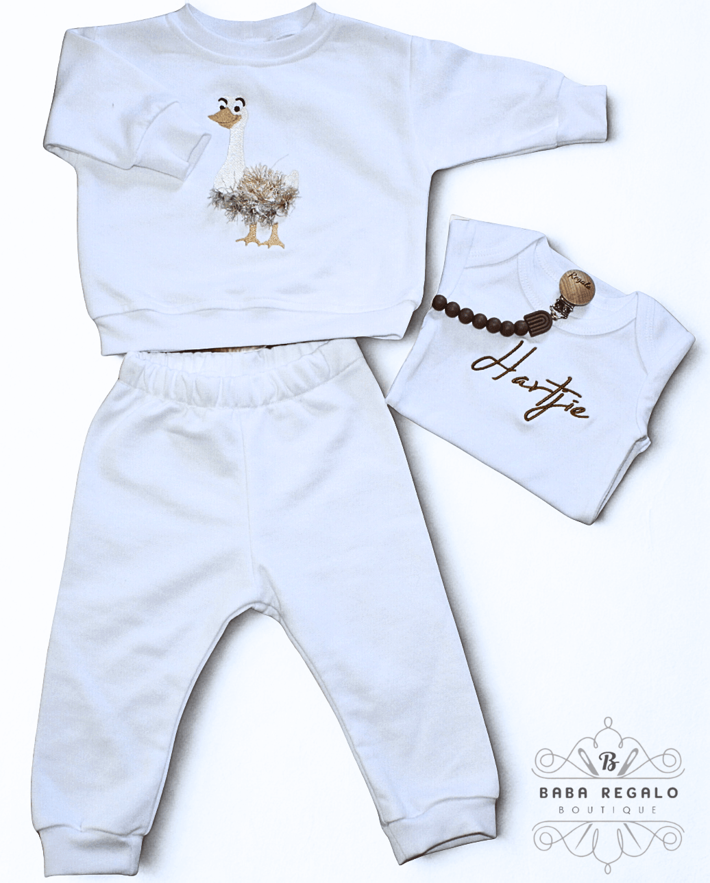 Baby 2-Piece Outfit Set – with Cute Goose